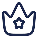 Crown Star SVG Icon